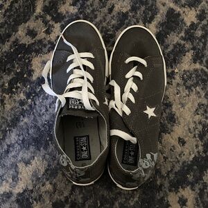 Converse Kids Black and White Star Sneakers